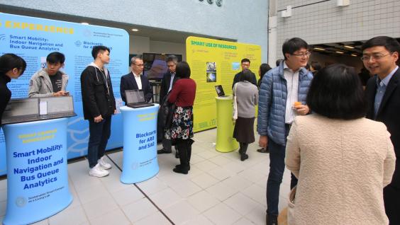 Nine SSC projects stage exhibition booths to share their ideas and gain feedback from the community.