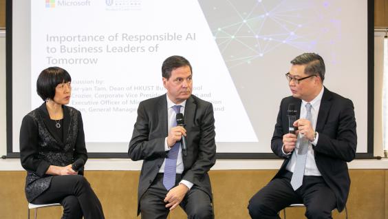 A panel of the three speakers to discuss AI 