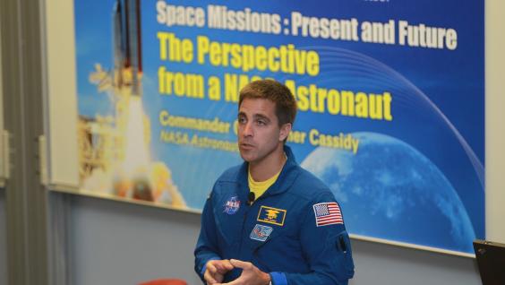  US Astronaut Christopher Cassidy talks about his recent space mission