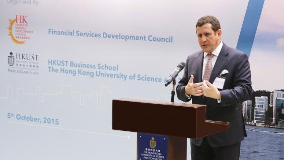  論壇講者摩根大通香港地區高級主管兼亞太區管理委員會成員Andrew Butcher。