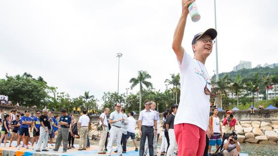  President Tony Chan officiates the Water Sports Festival