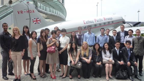  Delegates visit Cathay Pacific Airways.