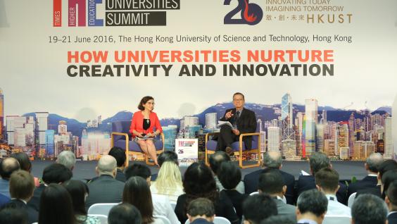  Dr France A Córdova (left), and HKUST Vice-President for Institutional Advancement Dr Eden Woon