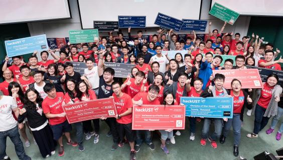  The winning teams of HKUST Hackathon.