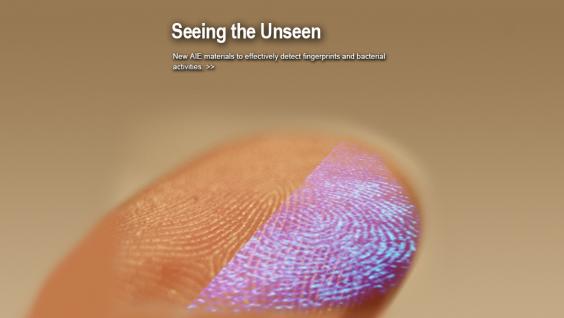 New AIE materials to effectively detect fingerprints and bacterial activities