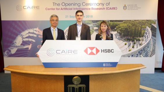  With Mr. Amir Hoosain (middle), Director of Asian Equity Strategy &amp; Global Research, HSBC.